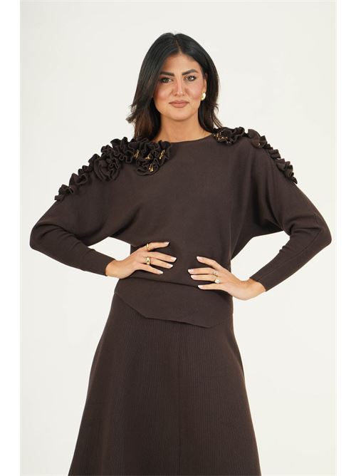 Maglia in viscosa elastica GM by Gai Mattiolo | GM4315MORO/CAMMELLO
